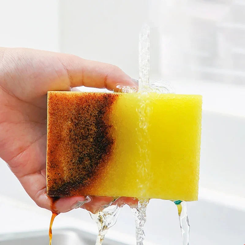 10-60Pcs Highly Absorbent Double-sided Sponges Nano Emery Magic Clean Pot Rust Stains Sponge Cleaning Brush Car Detailing Tools