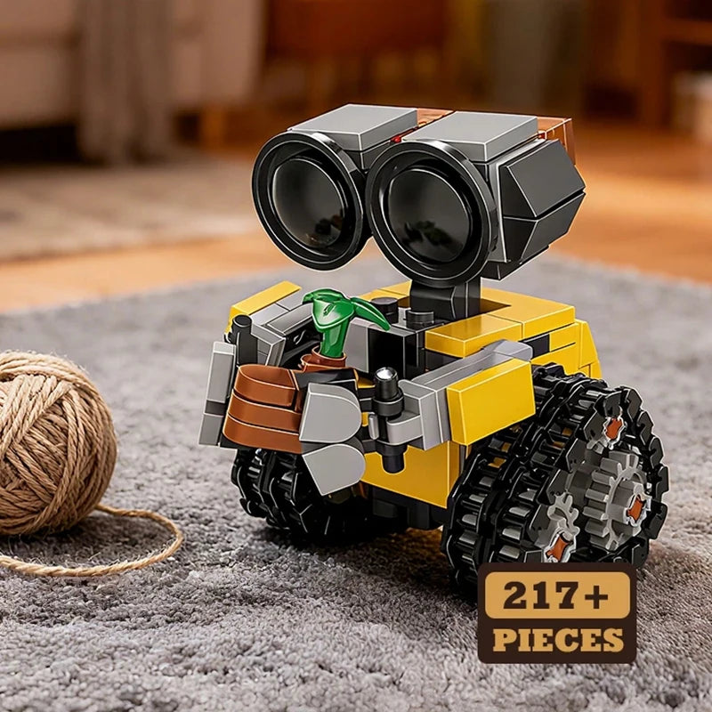 فيلم كلاسيكي 200+ قطعة روبوت صغير وول-ي MOC مكعبات بناء نموذج مجموعات مكعبات DIY ألعاب إبداعية للأطفال هدايا للبالغين