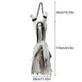 Halloween Party Props Animated Hanging Clown with Chain Glowing Eyes Creepy Sound for Haunted House Outdoor Yard Decoration