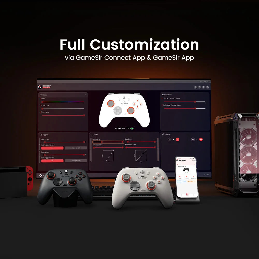 GameSir Nova 2 Lite Iron Man Edition Wireless Game Controller for Switch, PC, Android and iOS