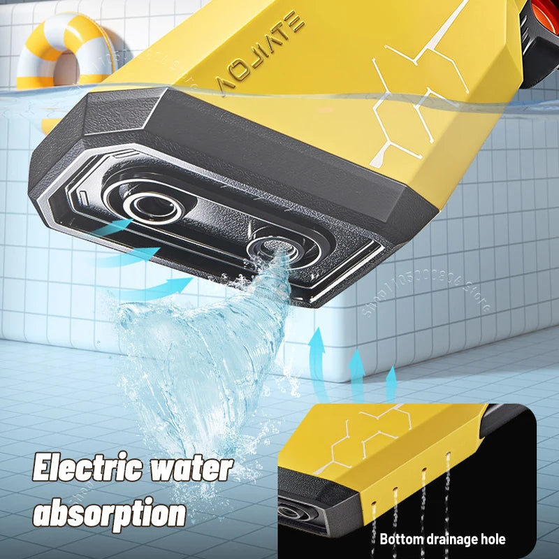 New Full Auto Pulse Water Gun One-Touch Water Absorption Large Capacity Waterproof High Pressure Squirt Gun for Boys Summer