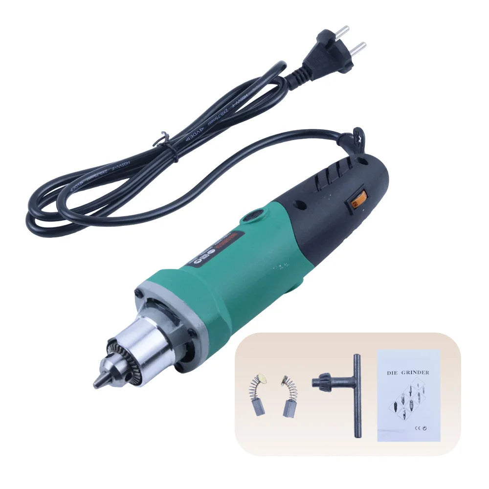 500W High-Power Engraver Electric Drill Engraving Rotary Tool Flexible Shaft 6-Position Variable Speed Polishing