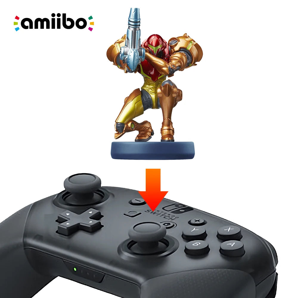 Nintendo Amiibo Figure - SAMUS ARAN - Nintendo Switch Game Console Game Interaction Model for Nintendo Switch OLED Lite