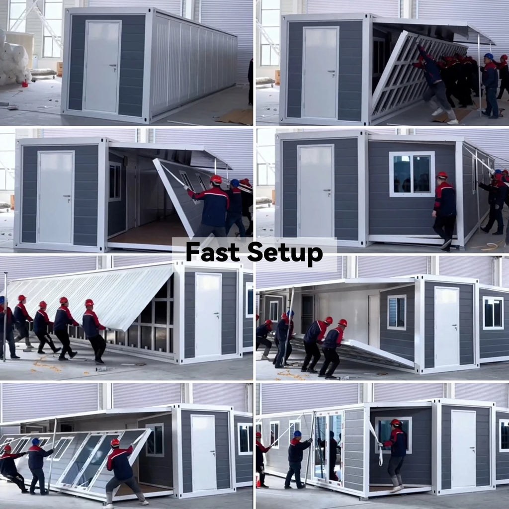 Customized Modular House 3 Bedroom Durable Modulares Containerhaus Capannone Prefabbricato Modular Steel House Homes With Bathro