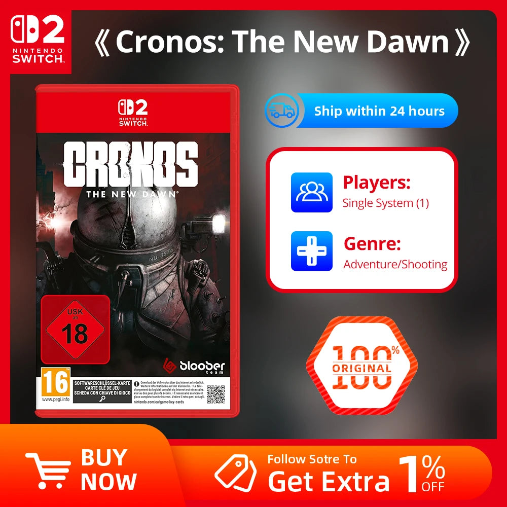 Nintendo Switch 2 Game - Cronos The New Dawn - Signature Edition Nintendo Physical Game Card for Switch 2