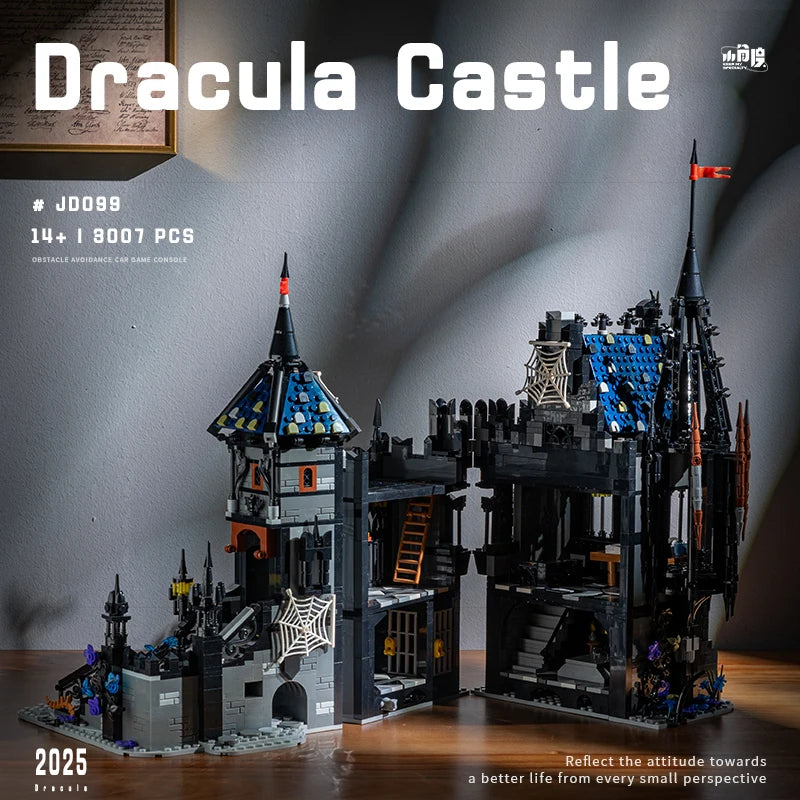 3007pcs MOC Street View Vampire Dracula's Castle Building Blocks Bricks Construction Assembling Toys for Children Birthday Gift