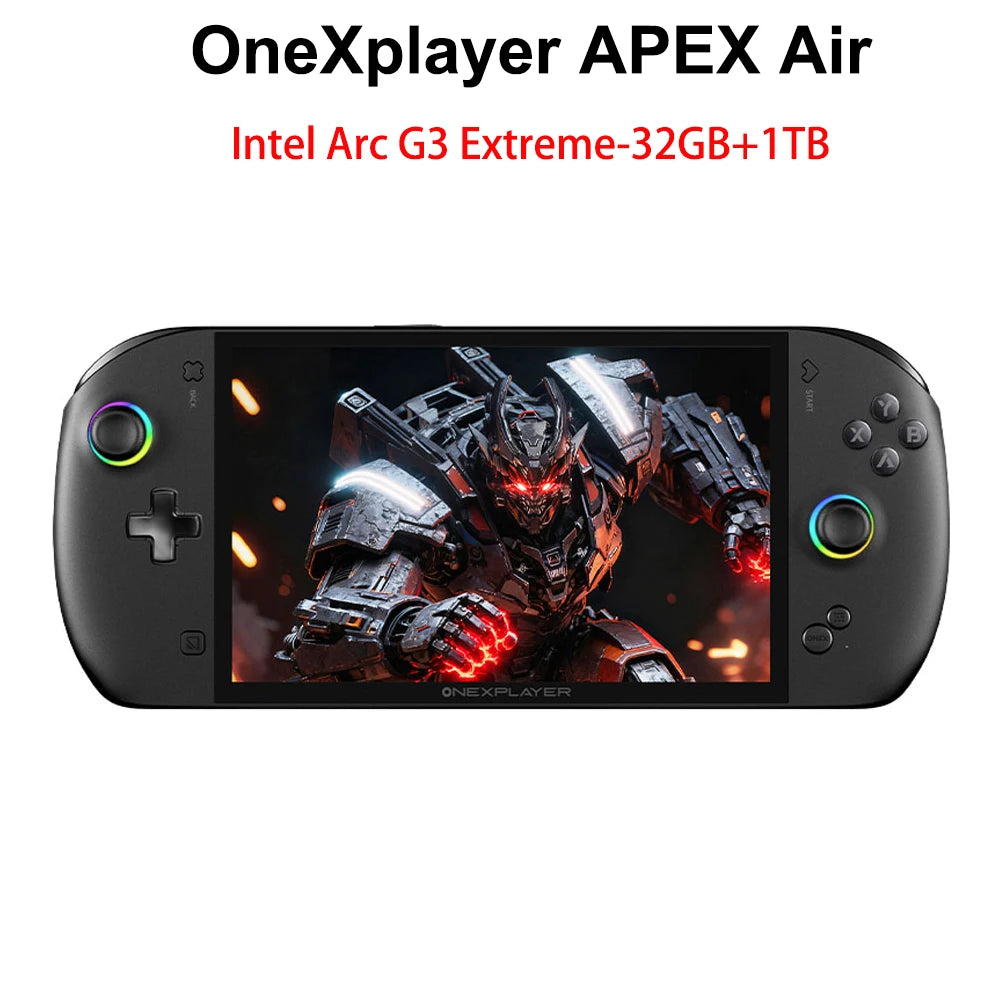 OneXPlayer Apex Air Intel Arc G3 Extreme Handeld Game Console 8-Inch 120Hz LCD Display 32GB 1TB Gaming Laptop Fingerprint Unlock