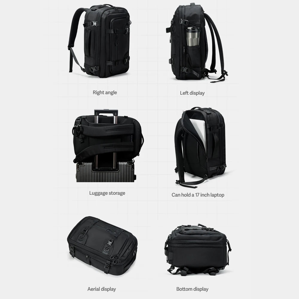 NINGKIN Travel Backpack Vacuum Compression 40L Laptop Backpack Business Large Capacity School Backpack Expanded Hiking Backpack