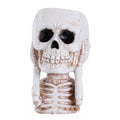 Skull Head Flower Pots Gothic Skeleton Planter Container Office Planter Succulent Plant Organizer Halloween Tabletop Ornament