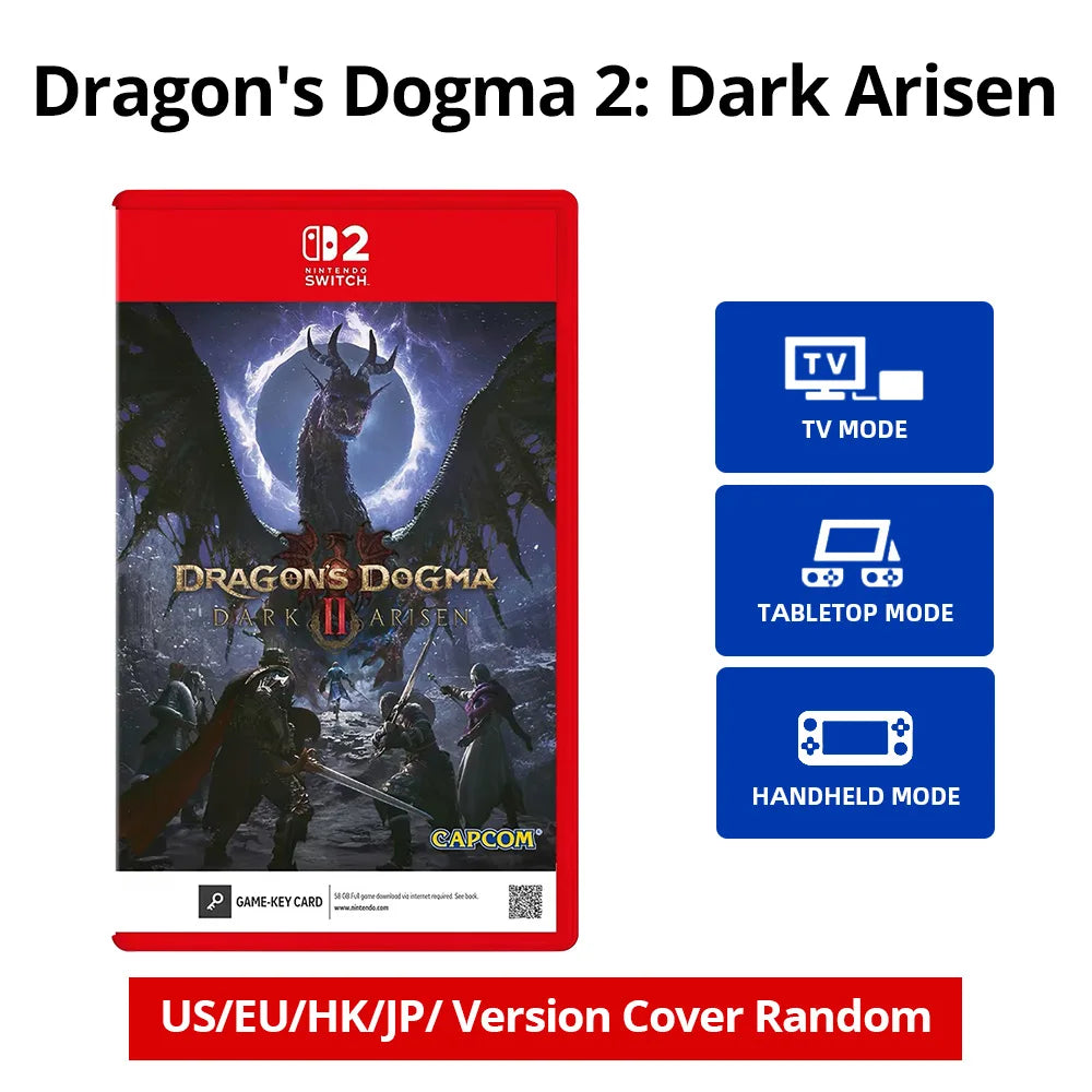 Nintendo Switch2  Game -Dragon's Dogma 2 Dark Arisen - Games Physical Cartridge for Nintendo Switch OLED Lite