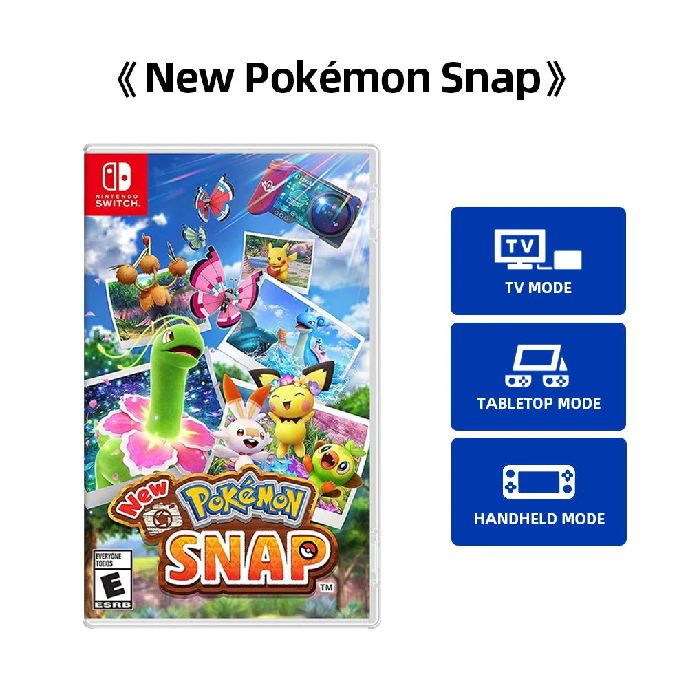 Original New Pokemon Snap Nintendo Switch Game Deals Original Physical Game Card Simulator Game Genre for Switch OLED Lite
