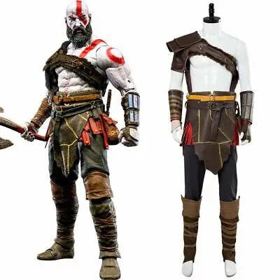 New Anime Kratos Nordic costume role-playing costume armored Spartan battle suit &amp adult custom Halloween