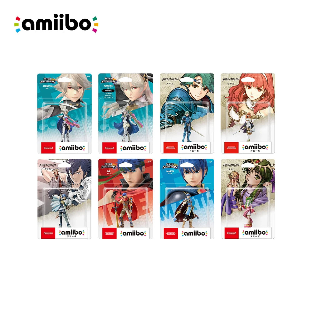 Nintendo Switch Amiibo Figure -Super Smash Bros. Series / Fire Emblem-Corrin Celica Alm TIki Chrom Marth Ike Corrin 2p