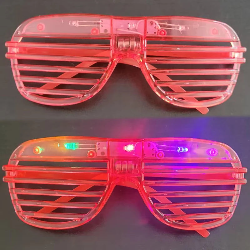 5-50 PCS 3 Modes LED Glasses Glow In The Dark Party Neon Luminous Glasses  Birthday Wedding LED Party Supplies