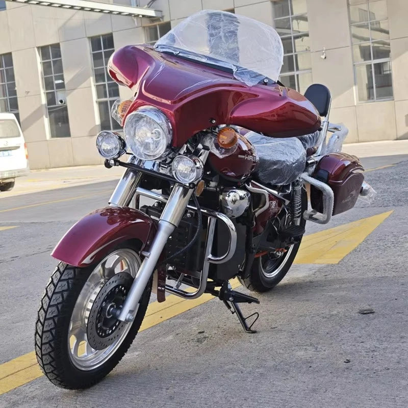 Tc Factory exports cruise retro Prince electric motorcycle to Russia and Central Asia 12V 3000W high power 85 km/h, China