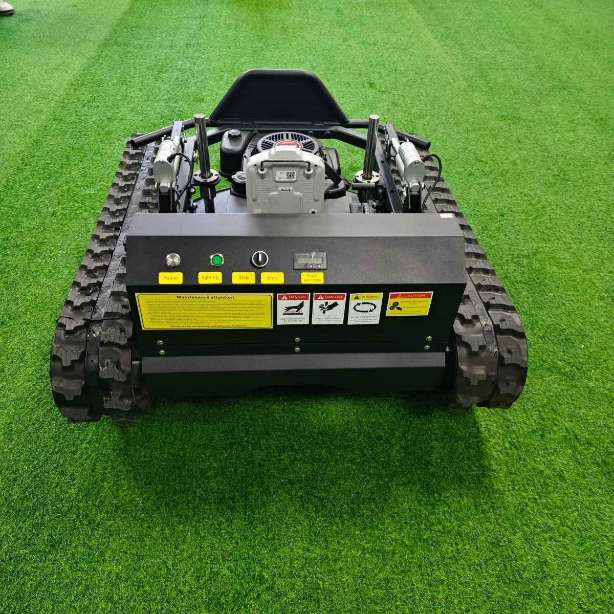 Remote Controlled Lawn Mower Suitable For All Terrains Customized Powerful Engine Precise Cutting Wireless Remote Control