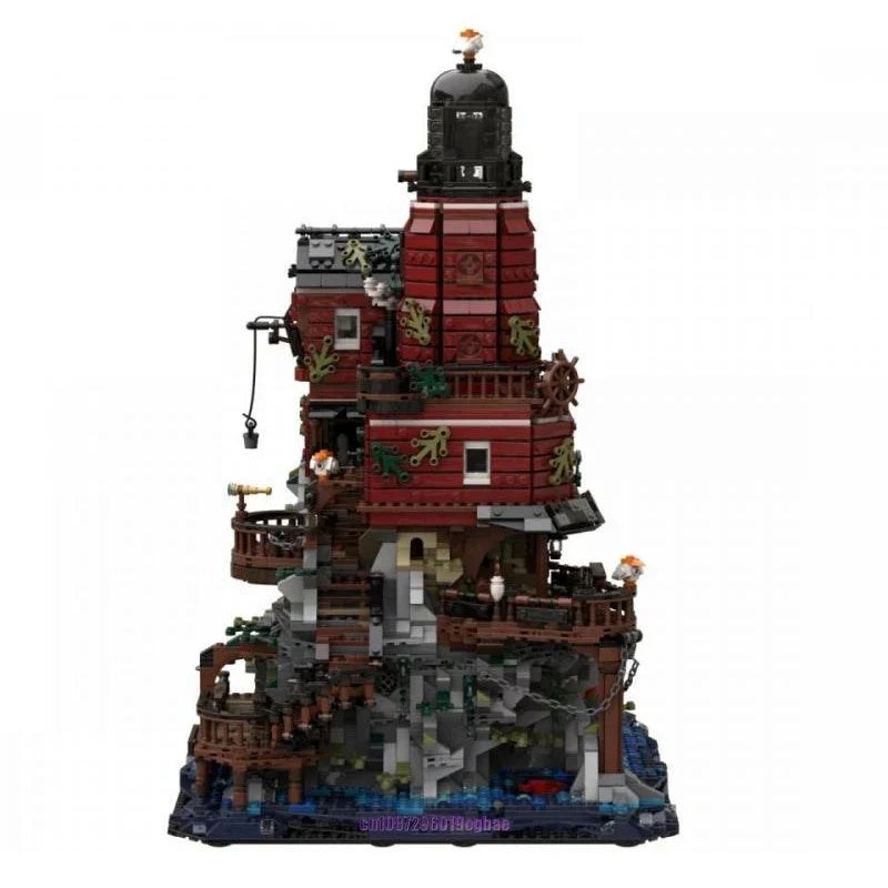NEW City Hot Selling Street View Moc Lighthouse Astronomer Planetarium model DIY creative ideas Child Toy Assembly Puzzle Gift