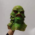 Creature From The Black Lagoon Green Fish Monster Mask Latex Mask Halloween Party Scary Full Head Masks Cosplay Props