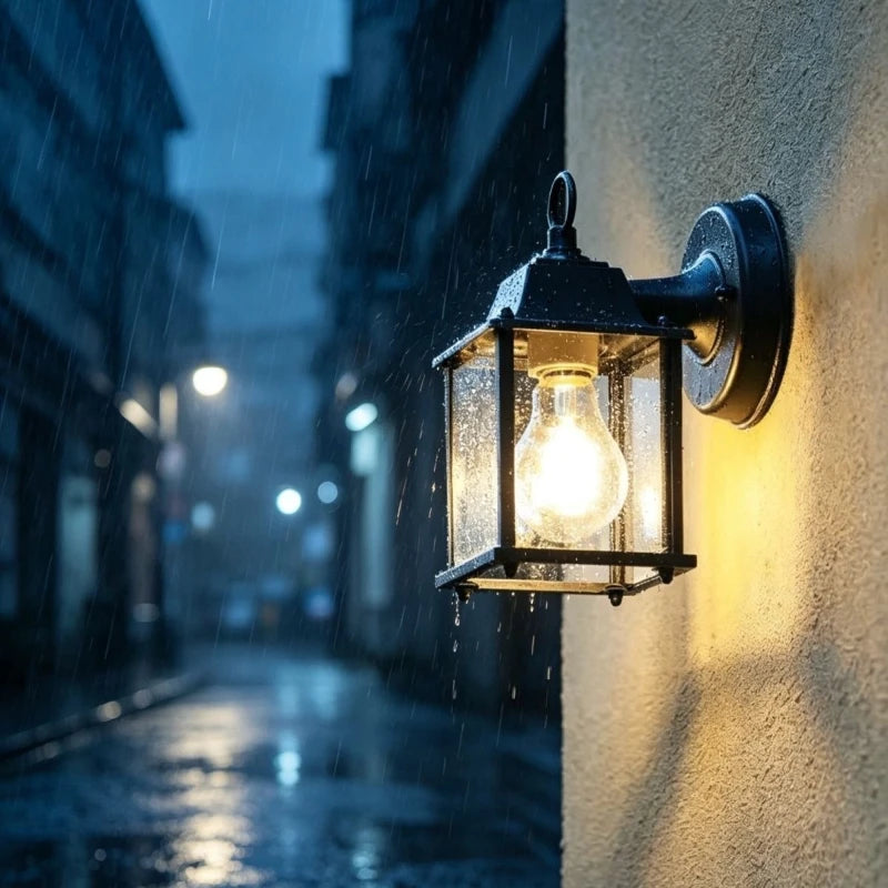 Outdoor Wall Lamp Simple European Waterproof Moisture-Proof Aluminum Lamp Courtyard Mall Gate Balcony Corridor Wall Light Garden