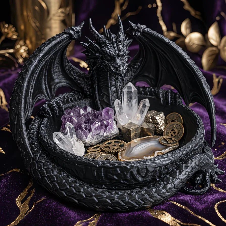 Dragon's Nest" Is a Versatile Desktop and Entryway Storage Tray Rings, and Can Also Be Used as a Jewelry Tray