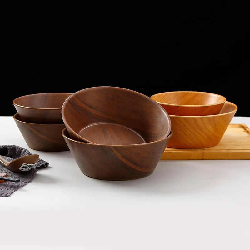 Japanese Imitation Wood Grain Melamine Noodle Bowl Commercial Noodle Bowl Cold Noodle Bowl Snail Noodle Bowl