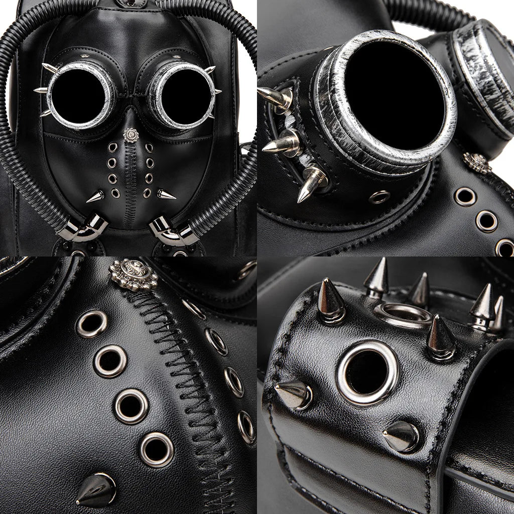 Halloween Punk Large Capacity Backpack Creative Niche Handbag Gothic Style Bookbag Heavy Industry Creative Computer Handbag