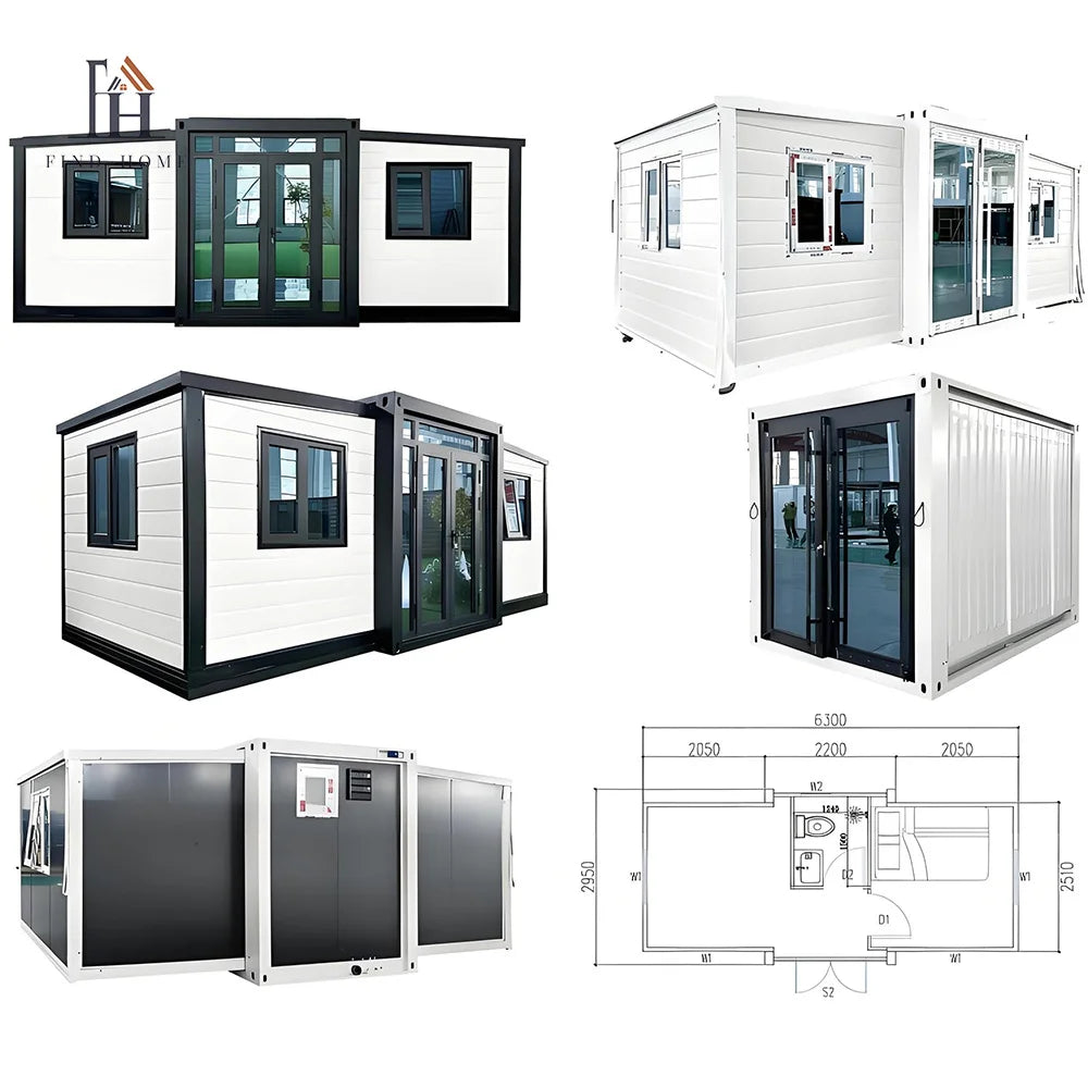 Customized House Prefabricated Homes 3 Bedroom Portable Housing 2 Storey Mini 40 Ft Expandable Container House Prefabricated Hou