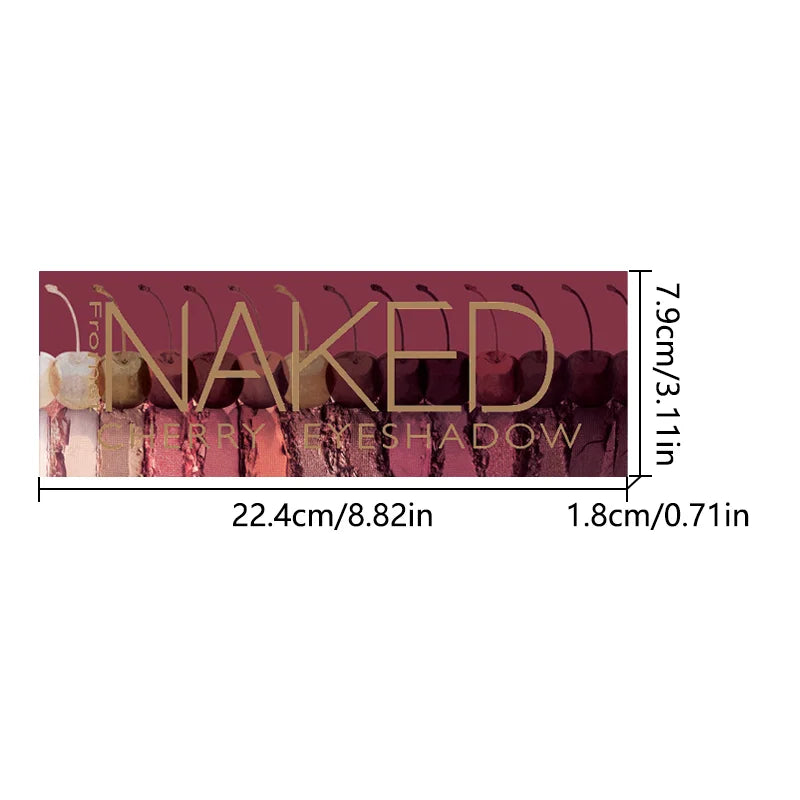 12-color eyeshadow palette, mirror packaging, pearlescent shimmer, stage makeup effect, long-lasting, easy to apply, waterproof