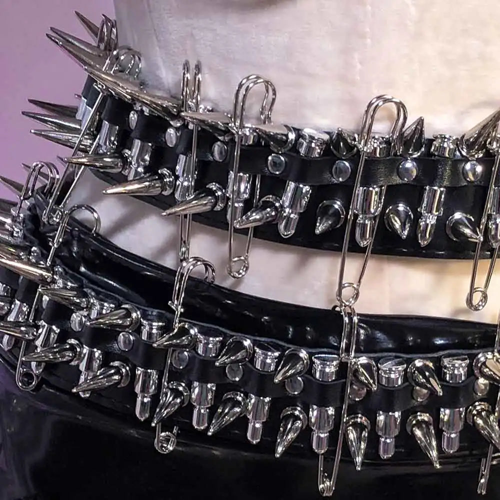 Digital Hand Made Gothic Dress Punk Rock Pin Y2K Halter Camisole TOPS Grunge Eco Goth 90s Emo E-Girls Harajuku DIY Kawaii