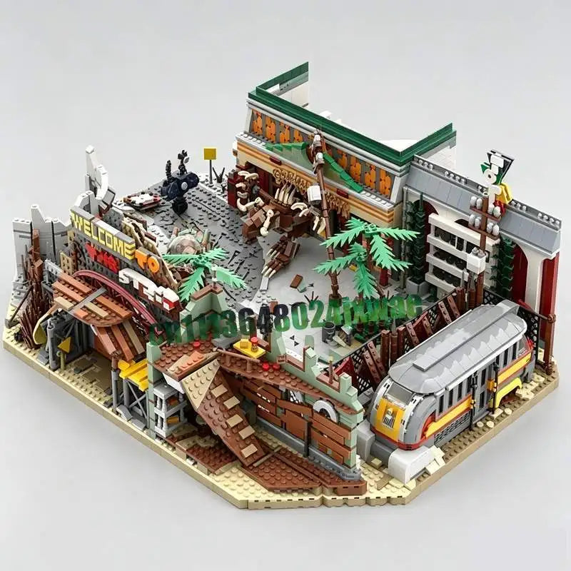 5030 PCS Post Apocalyptic City Street MOC Custom Building Blocks Urban Model Creative Assembly Educational Toy Gifts Collection