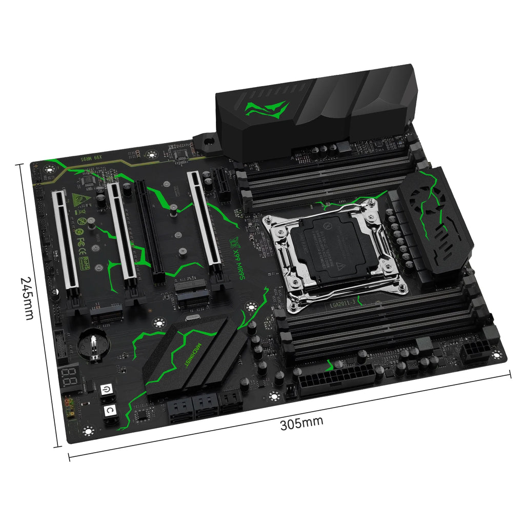 MACHINIST X99 MR9S ATX Motherboard LGA 2011-3 Supports TPM 2.0 Intel Xeon E5 V3/V4 CPU DDR4 RAM Memory NVME M.2 USB3.0