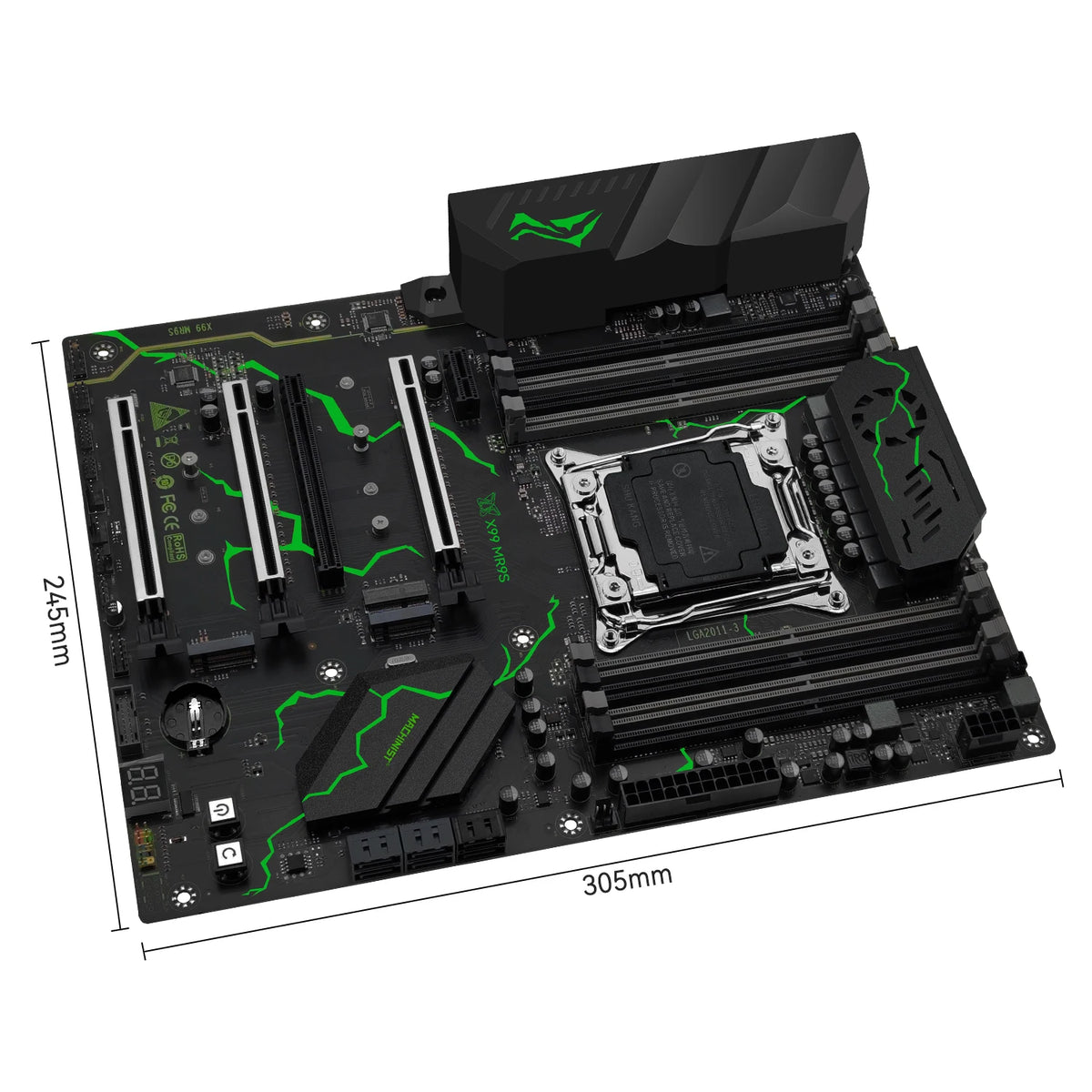 MACHINIST X99 MR9S ATX Motherboard LGA 2011-3 Supports TPM 2.0 Intel Xeon E5 V3/V4 CPU DDR4 RAM Memory NVME M.2 USB3.0