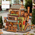DIY Corner Doll House Wooden Miniature Kit Furniture Litht Dollhouse Furniture Handmade Model Assembly Toys Case Birthday Gifts
