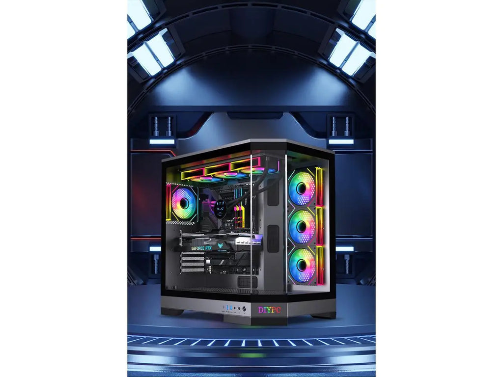 DIYPC Vanguard-F1-BK Black Cases (Computer Cases - ATX Form)