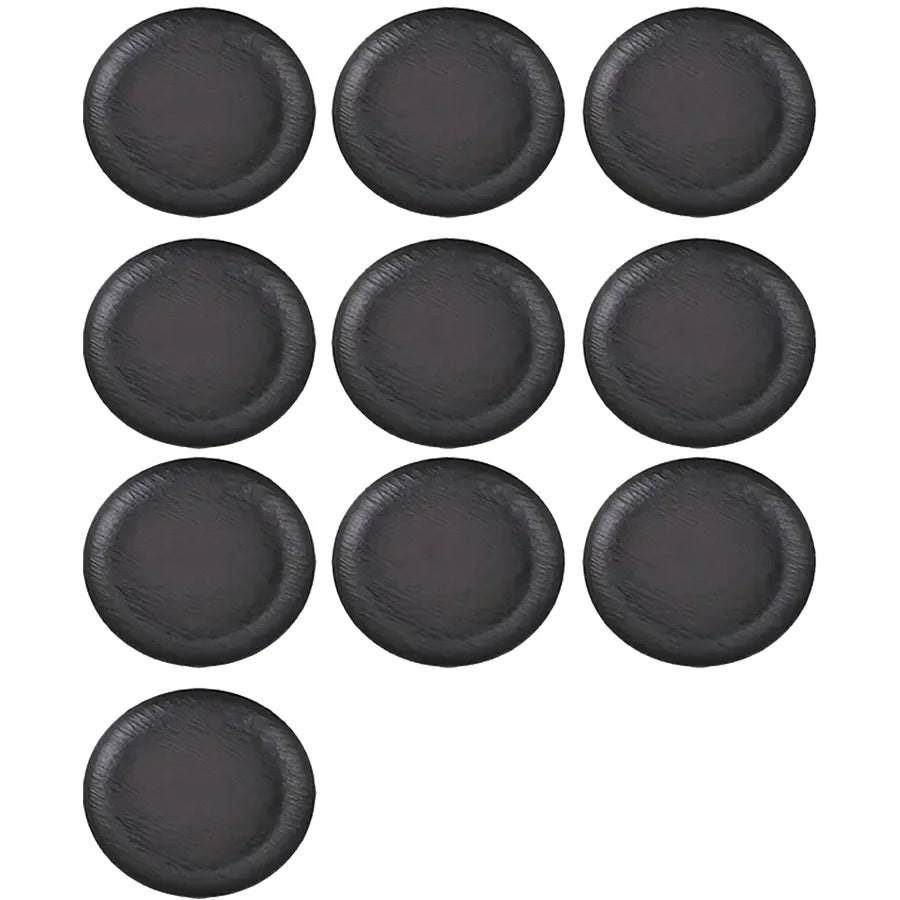 10pcs Rock-textured Shallow Plate, Reusable Main Dish, Sturdy and Not Easily Broken, Textured Embossed Design Pasta Plate - Suit