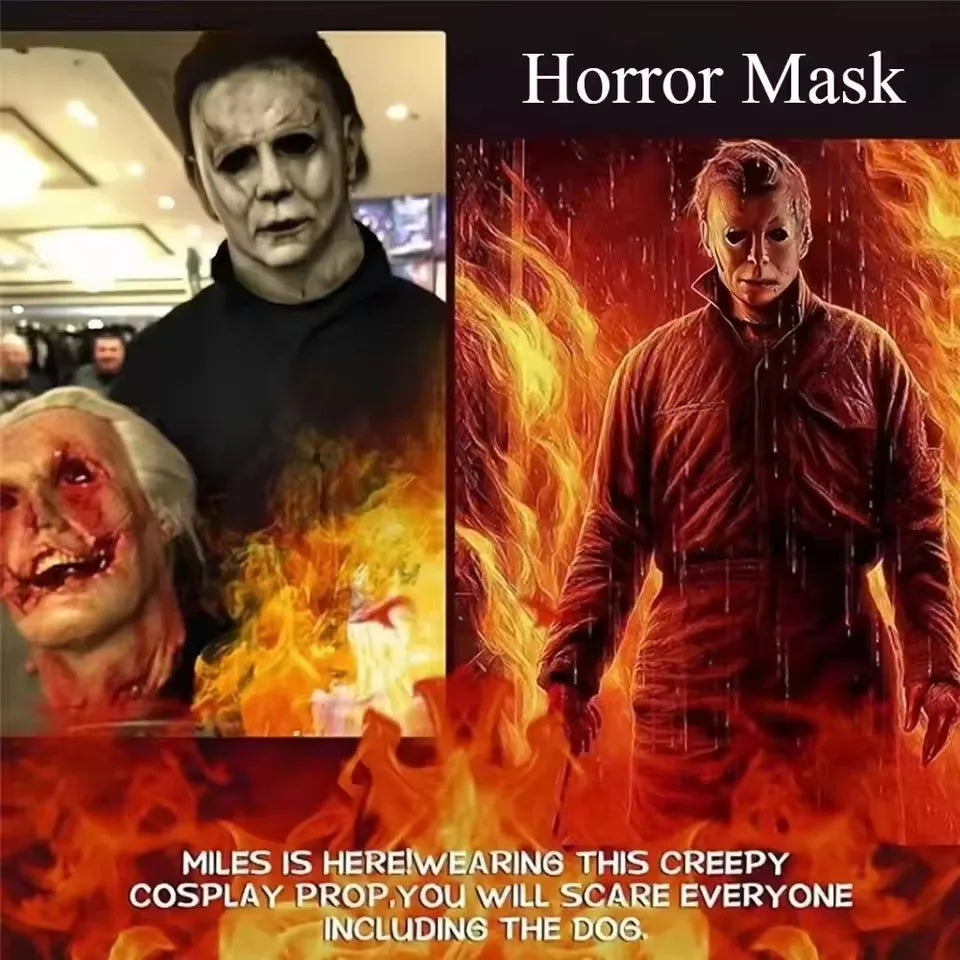 Costume Mask Horror Michael Myers Mask Realistic Creative Killer Mask Latex Halloween Masks Cosplay