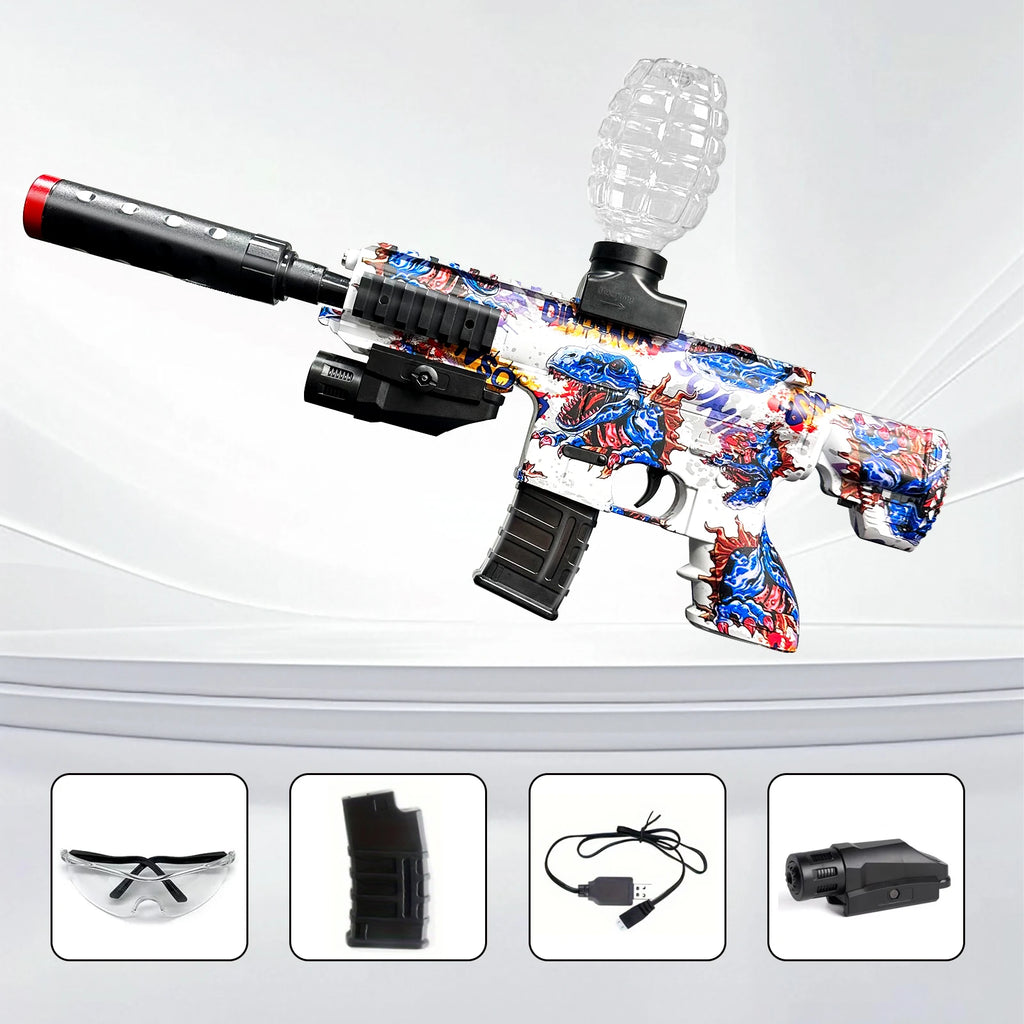 Set Electric Splatter Blaster Toy, Outdoor Team Games, Christmas, Halloween, Birthday, New Year Gift for Ages 14+