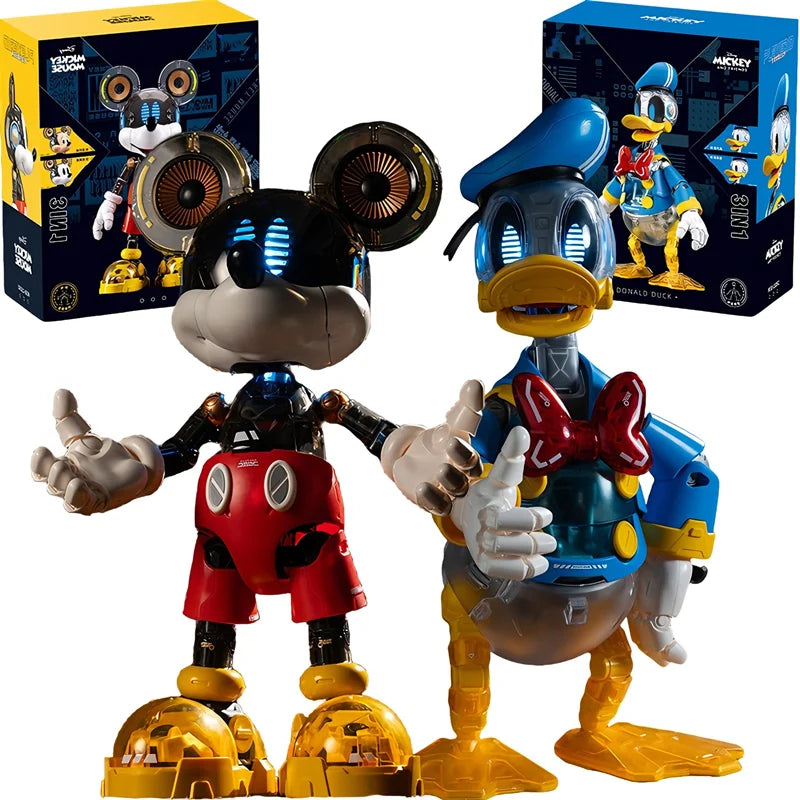 NEW Sluban Pleyerid Mickey Donald Duck Anime Action Figure Model Statue Assembly Toys Desktop Ornament Birthday Gifts