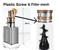Commercial Use Big Power 1200W Large Inlet Slow Juicer Machine Whole Fruit Apple Pear Orange Cold Press Stainless Steel