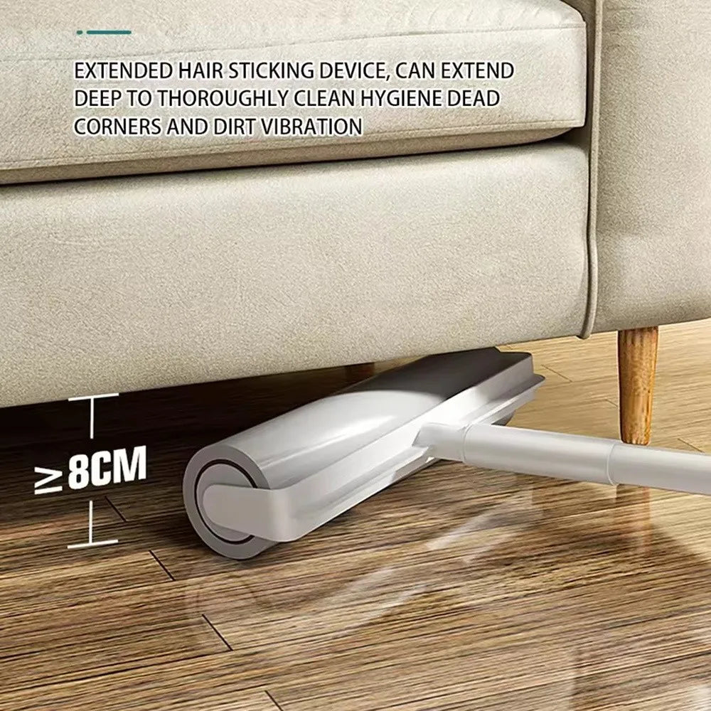 Tearable Long Handle Lint Roller Brush Telescopic 19/24cm Pet Hair Remover Roller Mop For Home Bedroom Car Seats
