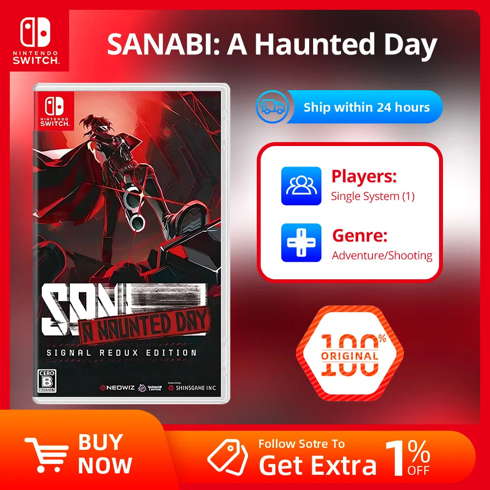 Nintendo Switch 2 Game Deals - SANABI A Strange Day - 100% Original Physical Nintendo Game Card NS2