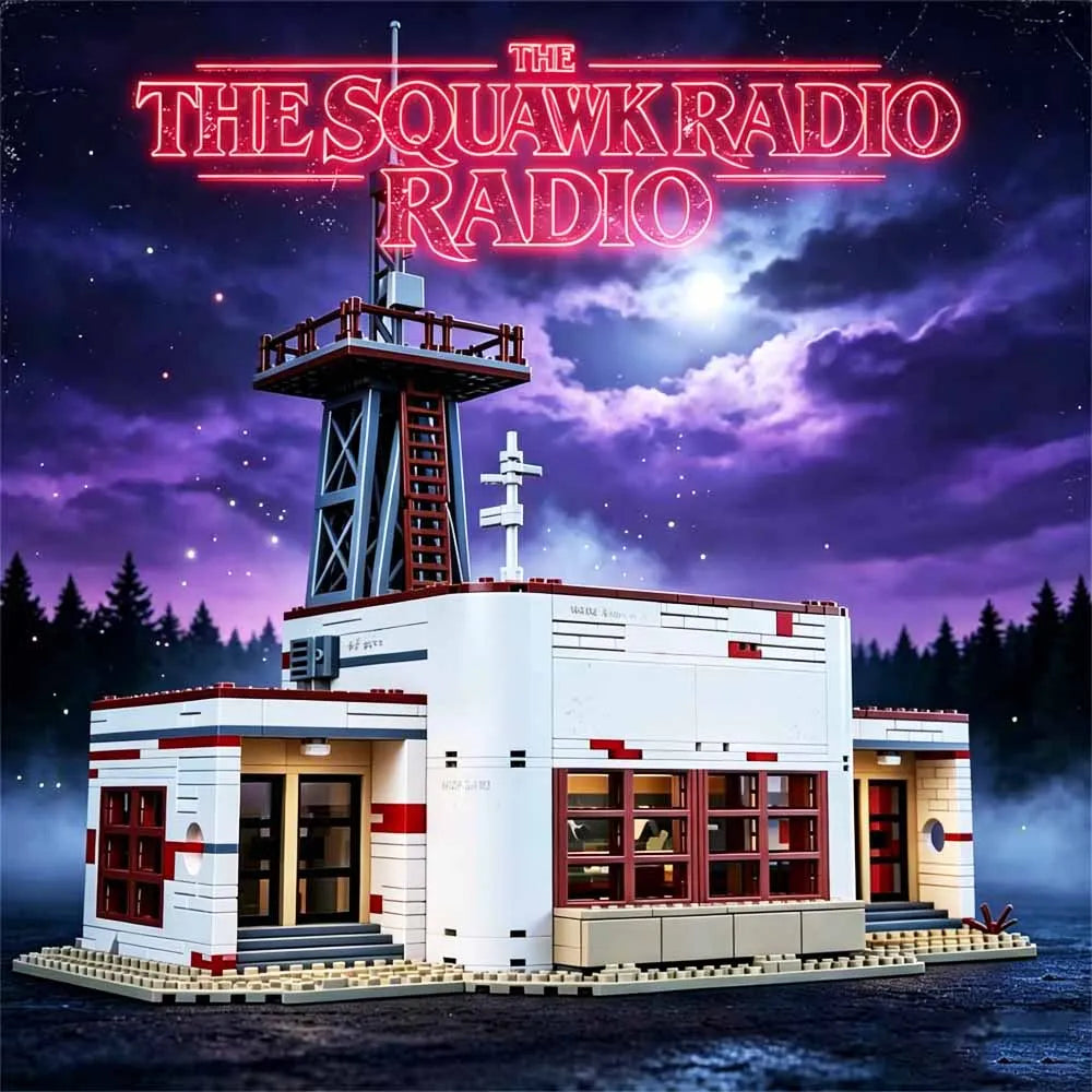 1309pcs MOC WSQK The Squawk Radio Model Stranger Horror TV Building Blocks Assembly Bricks Gifts Toy Decoration Adults Collector