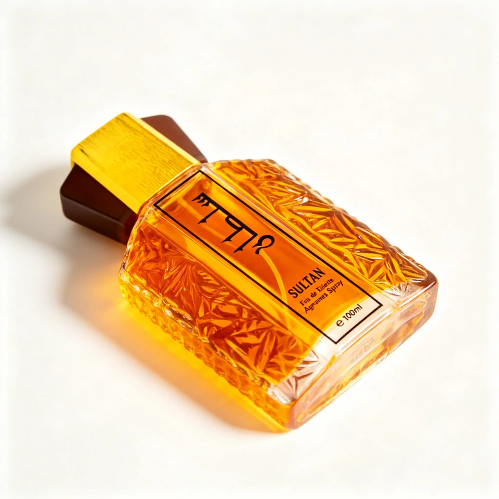 100ml Sultan Arabian Oriental Men Eau de Toilette, Long Lasting Floral Woody Cologne, Ylang Ylang Neroli Bergamot, Iris Rose Sandalwood Vanilla Scent, Luxury Middle Eastern Fragrance for Daily Dating Party Gift