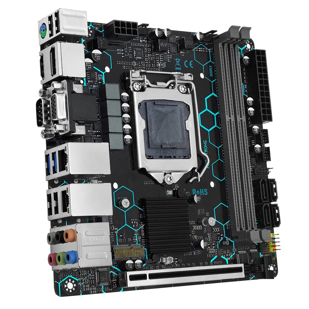 MACHINIST H97 STRONG ITX Motherboard LGA 1150 Support Core I7/i5/i3/E3 CPU DDR3 RAM NVME M.2 VGA/HDMI/DP/COM WIFI M.2