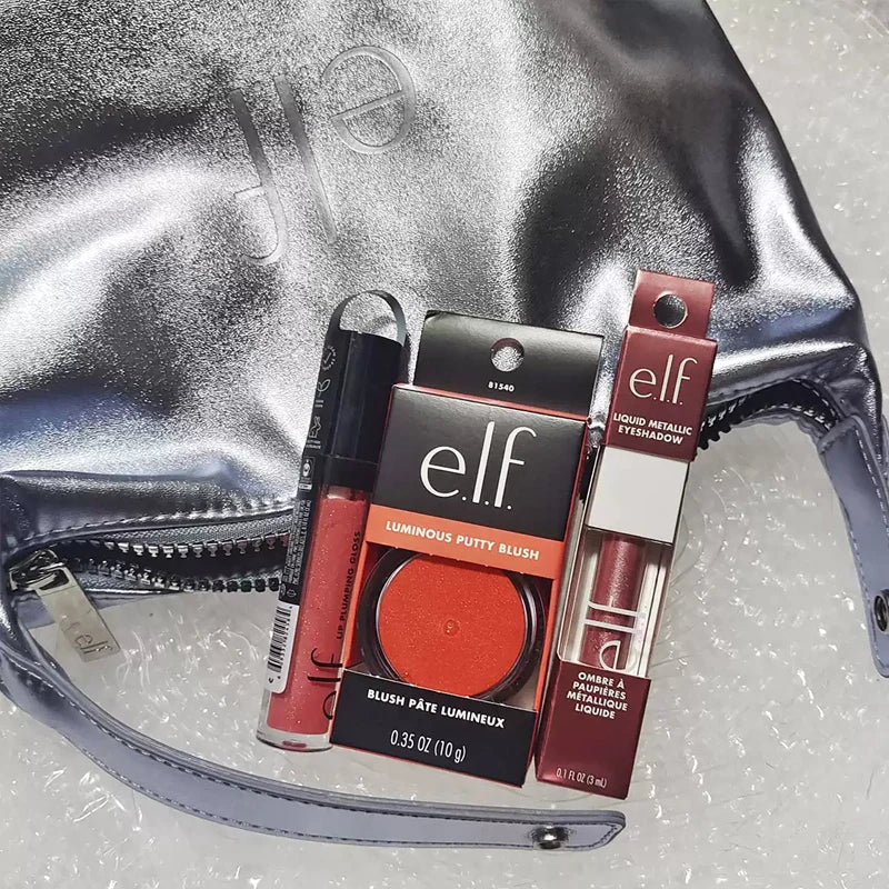 Elf Putty Blushcream Blush Balm in Pink Tones Bora Bora Matte Pearlescent and Shimmering Lip Glaze for Moisturizing Lips Makeup