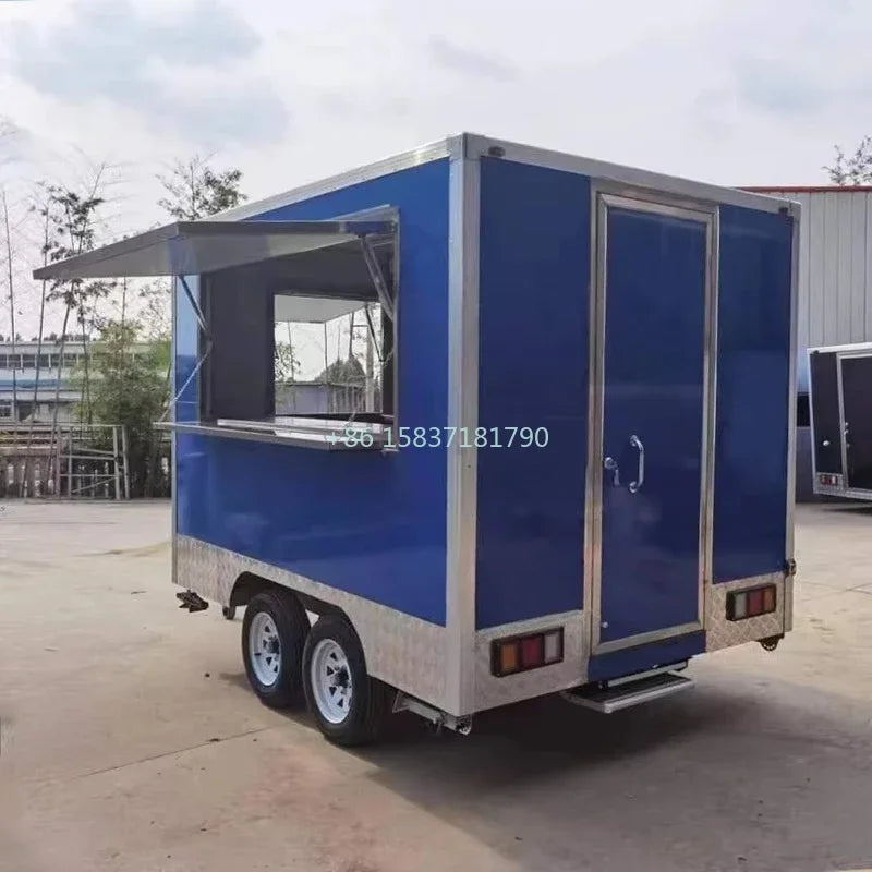 Smart Food Truck Fully Equipped Catering Dining Car Hot Dog Burger Food Cart Ice Cream Coffee Tacos Mobile Food Trailer for US