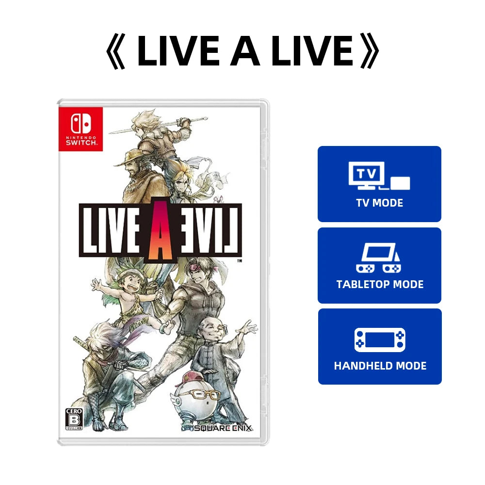 Nintendo Switch Game Deals - LIVE A LIVE - Game Physical Cassette for Switch OLED Lite Game Console