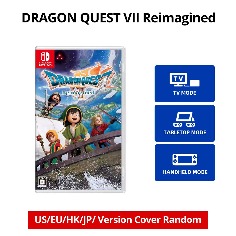 Nintendo Switch Game Deals - DRAGON QUEST 7 VII Reimagined - Original Physical Game Card for NS1/NS2