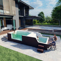 Affordable Container Swimming Pool Prefab Modular Container Swimming Pool Premium Wpc Wooden Outdoor Above Ground Pool