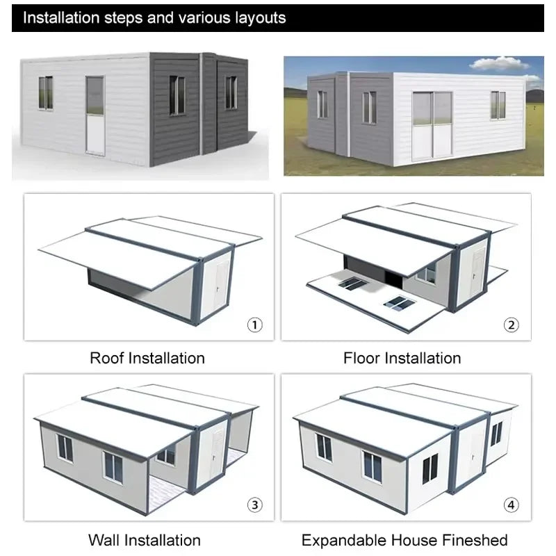 Australia Container House Popular Mobile Modular Fashion Prefabricated Container House Homes Plans Expandable Container House